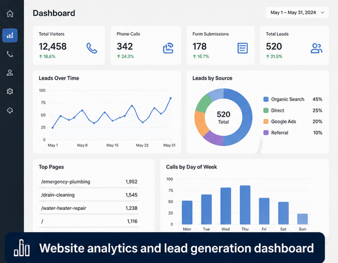 What makes a plumbing websites High-converting