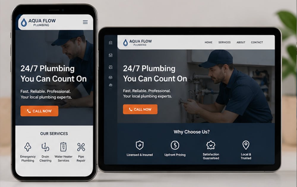 mobile responsive website